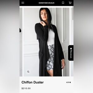 Emmy Deveaux Chiffon Duster